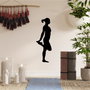 Wallity Yoga 1 Escultura de pared de metal Negro
